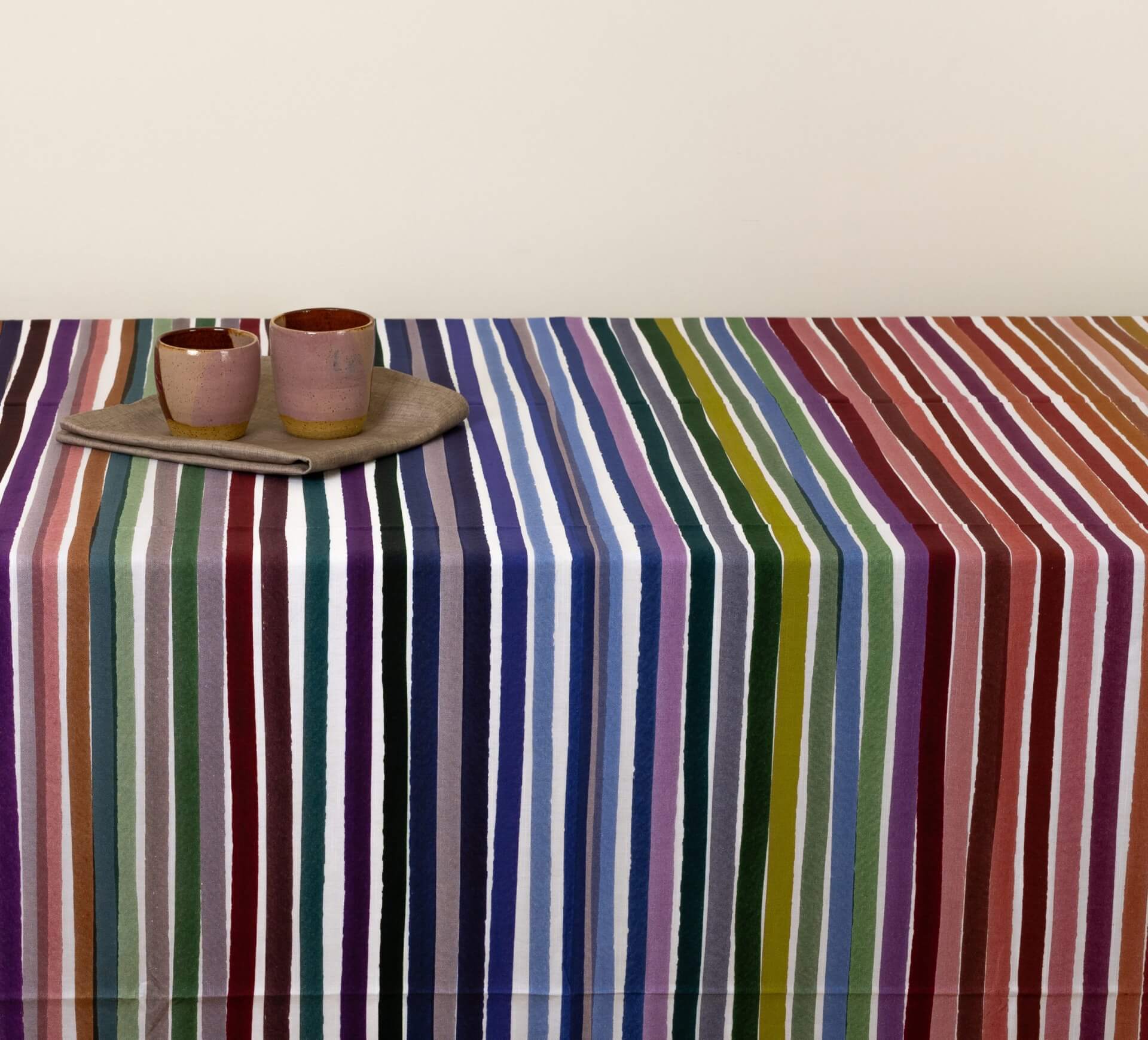 Rainbow Stripes table cloth