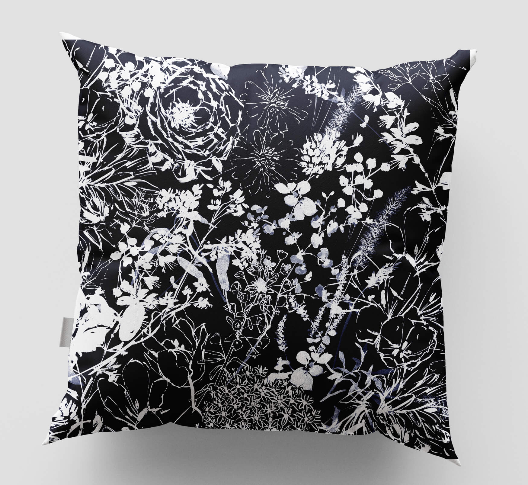 Ink Flower pillow case