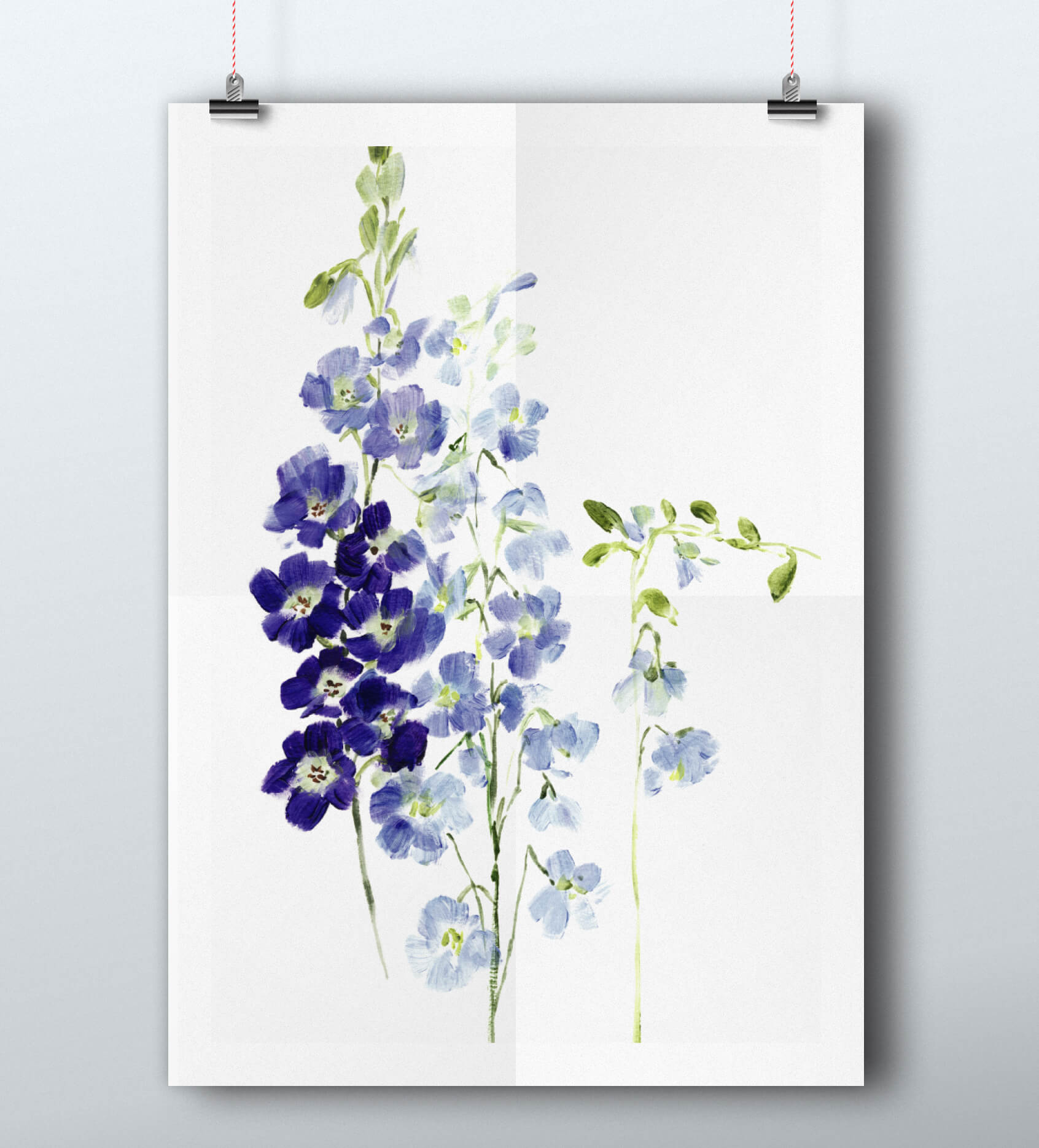 Blue Garden Poster